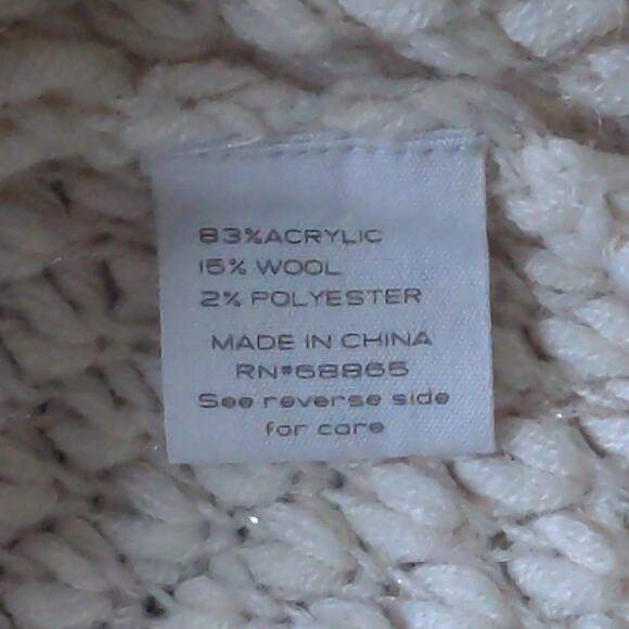 Duffy Cream / Ivory Wool Blend Sweater Knitted – Size S - Picture 6 of 7